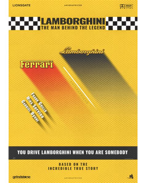 Lamborghini The Man Behind The Legend|Lamborghini Movie | Poster By
