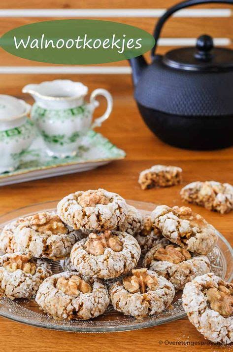 Walnootkoekjes Recept Koekjes Koekjes Bakken En Koekjes Recept