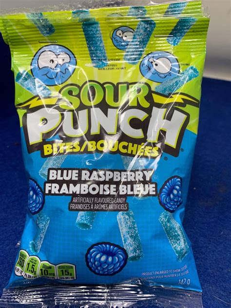 Sour Punch Bites Blue Raspberry 4 X 142g