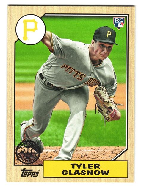 Topps Tyler Glasnow Rc Rookie Pittsburgh Pirates Ebay