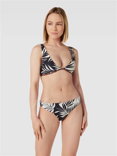 Kup online Billabong Top bikini ze wzorem na całej powierzchni złamany biały