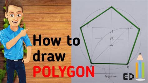 How To Draw PENTAGON By General Method Engineering Drawing YouTube