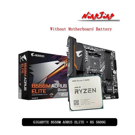 Amd Ryzen 5 5600g R5 5600g Cpu Ga B550m Aorus Elite Rev 10 Magabbord Sule Socket Am4 All Új