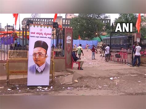 Karnataka Banner With Veer Savarkars Poster At Ganesh Pandal Removed