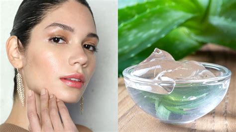 For Glossy Skin Apply Aloe Vera Gel On The Face Before Sleeping At