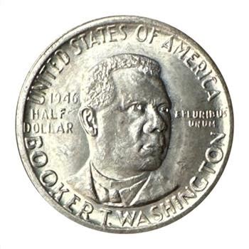 1946 U S Silver Booker T Washington Classic Commemorative Half