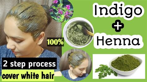 Indigo Powder For Hairhenna Indigo Step Process Cover White Hair