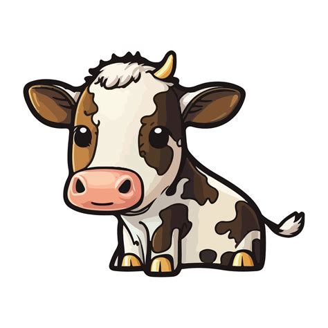 cute calf cartoon style 20901984 Vector Art at Vecteezy