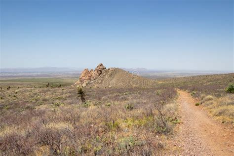 Hiking Trail In The Desert In New Mexico Stock Photo Image Of