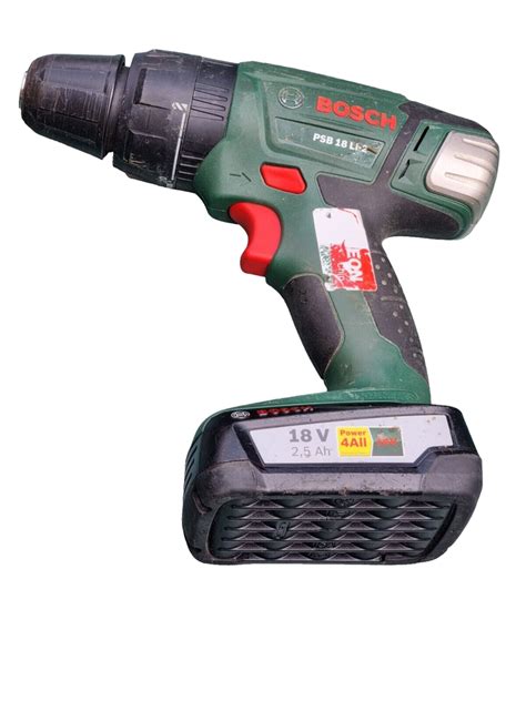 Bosch PSB 18 LI 2 Cordless Combi Drill With Two 18V Li Ion Batteries