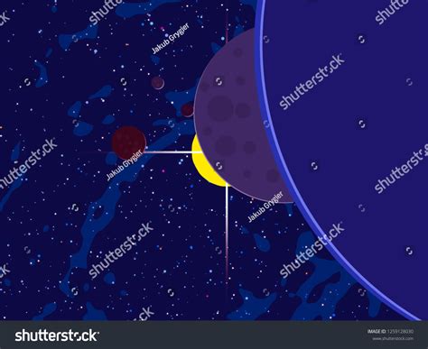 2d Illustration Cartoon Space Background Picture Stock Illustration 1259128030 Shutterstock