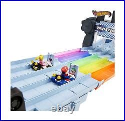 Car Track Set Hot Wheels Mario Kart Rainbow Road Raceway 8 Foot Track Set With Lights Sou