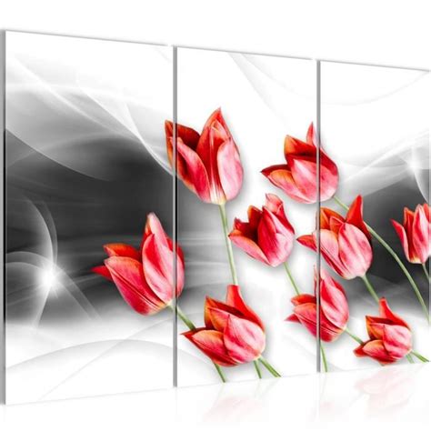 Runa Art Tableau D Coration Murale Fleurs De Tulipes X Cm