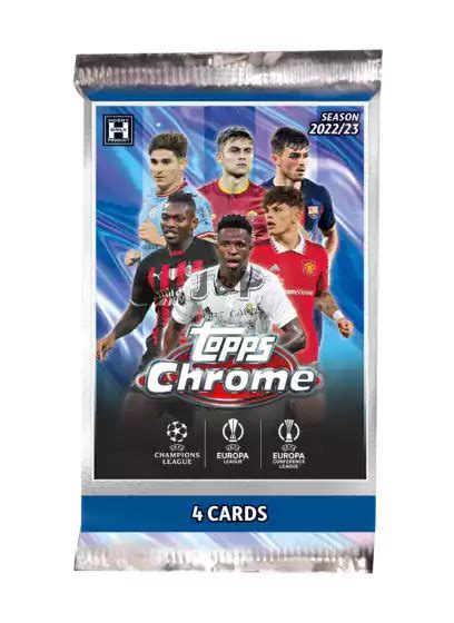 2022 23 Topps Chrome UEFA Club Competitions Soccer HOBBY Pac