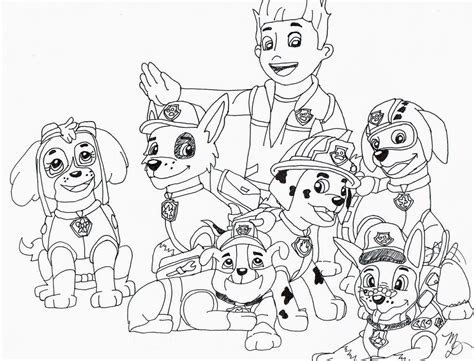 Раскраска собачий патруль - 71 фото