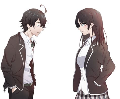 Hikigaya Hachiman And Hiratsuka Shizuka Yahari Ore No Seishun Lovecome Wa Machigatteiru Drawn