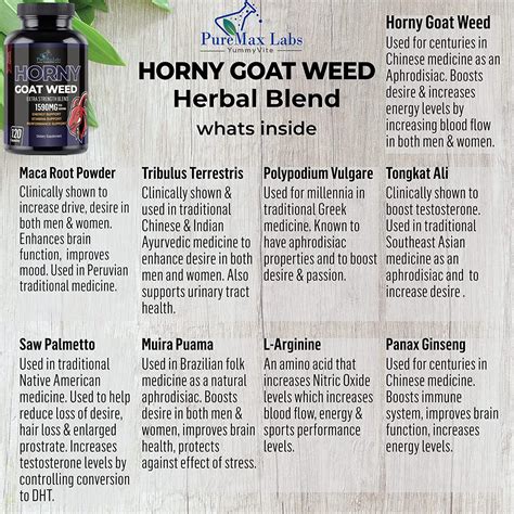 Horny Goat Weed Extra Strength With Maca L Arginine Ginseng