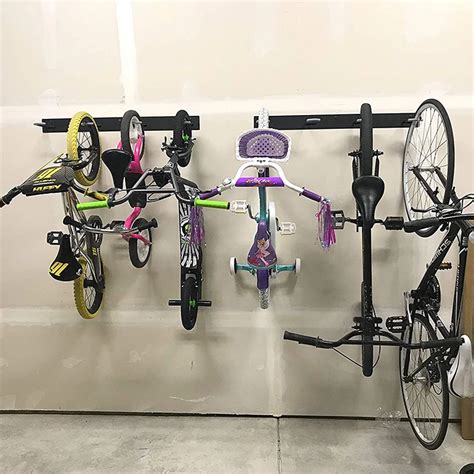 Jh Mech Wall Mounted Galvanized Bike Rack Garage High Capacity