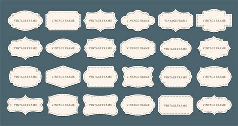 Decorative Label Shapes