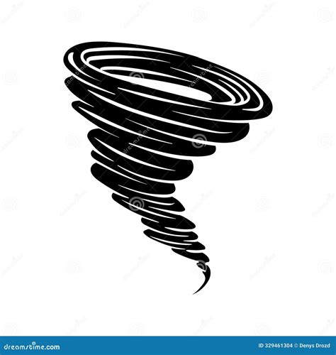 Tornado Icon Vector Whirlwind Illustration Sign Twister Symbol