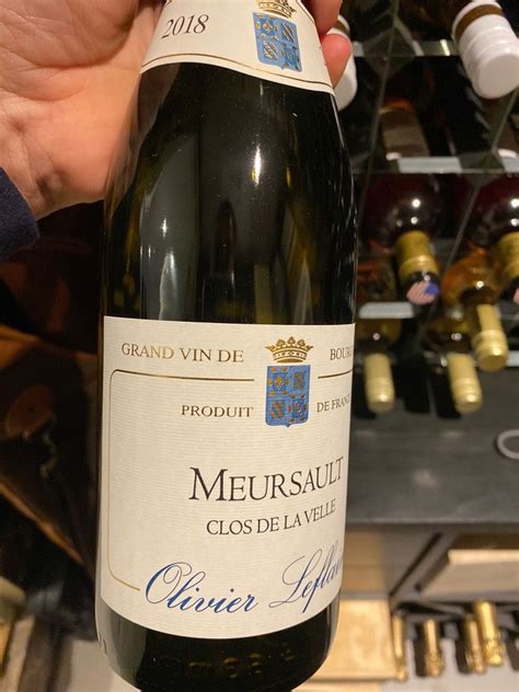 2018 Olivier Leflaive Meursault Clos De La Velle France Burgundy