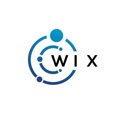 Wix Letter Technology Logo Design On White Background Wix Creative