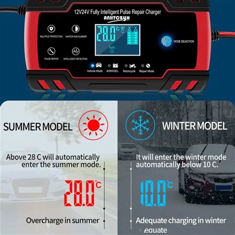 Wholesale ANHTCZYX ZYX-J30 12V / 24V 3-Stage Smart Battery Charger Car ...
