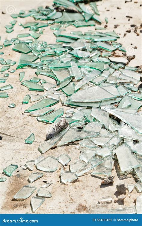 Broken Mirror Glass Shards Stock Photo Image 56430452