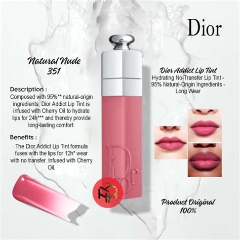 Jual Dior Lip Tint Natural Nude 351 Original Di Seller Edumart Super Cengkareng Timur Kota