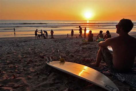 PHOTO: Sunset and surfers, Santa Teresa Beach, Costa Rica