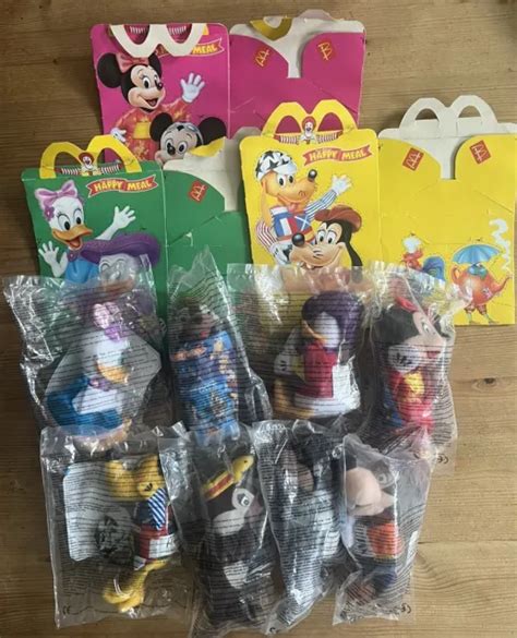 Disneyland Paris Mcdonalds Happy Meal Toy 2000 Complete Set Of 8 Plus