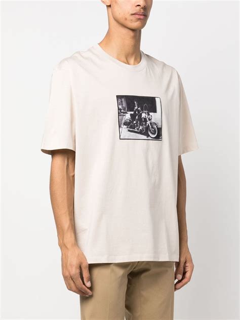 Limitato Photograph Print Cotton T Shirt Neutrals Farfetch