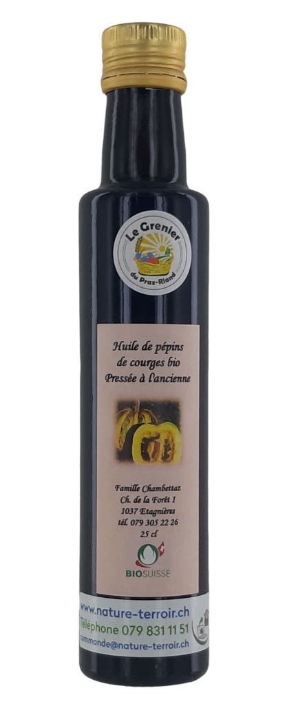 Huile de pépins de courge 250 ml