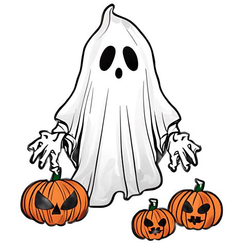 Halloween Ghost Clipart · Creative Fabrica