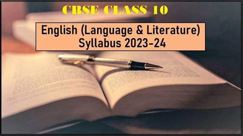 Cbse Class 10 English Syllabus For Board Exam 2024 Pdf