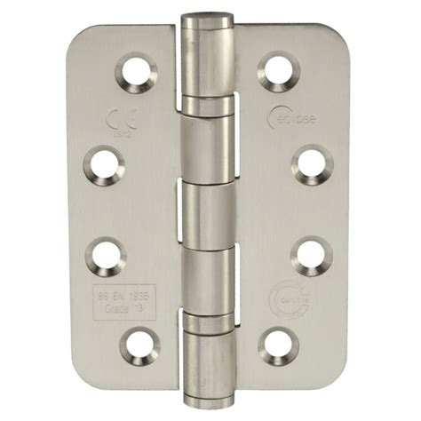 Eclipse Grade 13 Radius Ball Bearing Fire Door Hinge Satin Stainless