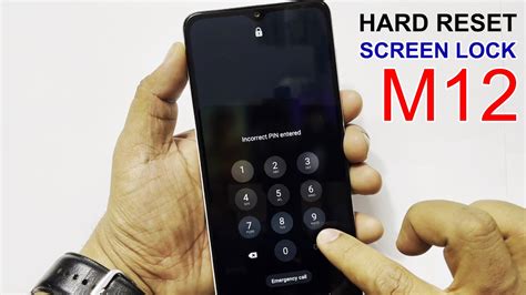 Samsung Galaxy M12 SCREEN UNLOCK FINGERPRINT REMOVE HARD RESET