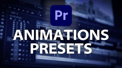 Pack De Preset D Animation Presets Premiere Pro Youtube