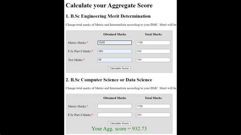 How To Calculate Your Aggregate Score UET Peshawar Admission 2024