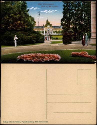 Ansichtskarte Bad Oeynhausen Blick Auf Das Kurhaus Personen Im Kurpark