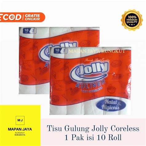 Jual Tisu Gulung Jolly Coreless Tissue Roll Jolly Kuliner 10 Roll