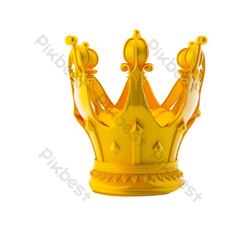 Gold Crown 3d Icon Png Images Psd Free Download Pikbest