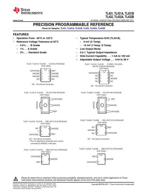 TL 431 | PDF | Power Supply | Electrical Components