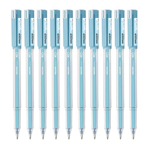 HAUSER XO JUMBO GEL PEN PACK OF 10 INK BLUE Rainbows And Hues