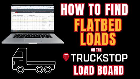 How To Find FLATBED Loads With Truckstop Load Board Pro YouTube