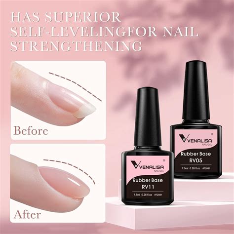 VENALISA Juego de esmalte de gel en para uñas colores color nude rosa neutro
