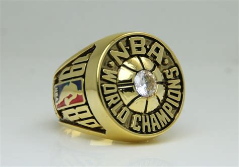 1980 Los Angeles Lakers Basketball NBA Championship Ring 8-14 Size Name JOHNSON