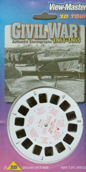 Civil War Viewmaster Set 3 Reel Set Berezin 3d Gear