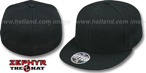 Zephyr 32-5 BLANK Black Fitted Hat at hatland.com