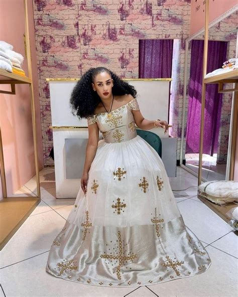 Shewa Amhara Dress Ethiopian Clothing Habesha Dress Ethiopian